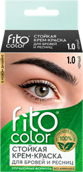 Крем-краска для бровей и ресниц ФИТОКОСМЕТИК Fito color, черный, 2х2мл, картинка