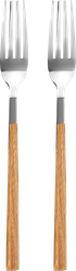 Набор вилок столовых HOMECLUB Wood, нержавеющая сталь, пластик, Арт. SF190926, картинка