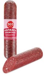 Колбаса сырокопченая 365 ДНЕЙ Пражская, 200г, вид