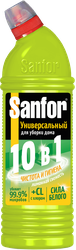 Средство чистящее SANFOR Лимонная свежесть, универсал, 750г, детальное фото
