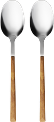 Набор ложек столовых HOMECLUB Wood, нержавеющая сталь, пластик, Арт. SF190925, детальное фото