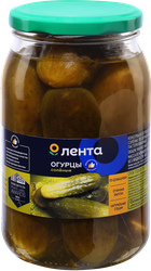 Огурцы соленые ЛЕНТА, 900мл, вид
