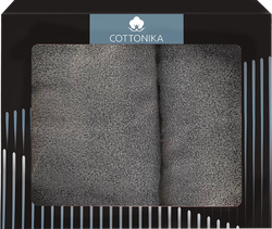 Набор махровых полотенец COTTONIKA Arctic 50х70см и 70х120см, Арт. НрArctic2, 2шт, детальное фото