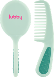 Набор для волос LUBBY расческа и щетка, с 0 месяцев, Арт. 31899, детальное фото