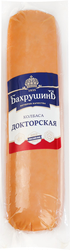 Колбаса вареная БАХРУШИНЪ Докторская, весовая, крупный план