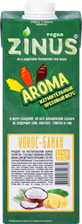 Напиток растительный ZINUS VEGAN Кокос, банан 3,2%, 1000мл, картинка
