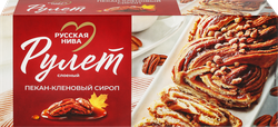 Рулет сдобный РУССКАЯ НИВА Пекан-кленовый сироп, 300г, детальное фото