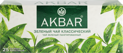 Чай зеленый AKBAR Классический, 25пак, изображение