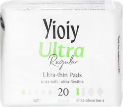 Прокладки ежедневные YIOIY Ultra, 20шт, крупный план