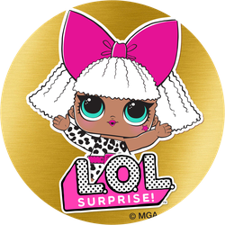 Шоколад молочный L.O.L. Surprise, в форме медали, 4,5г, картинка