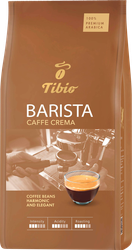 Кофе зерновой TIBIO Бариста Каффе Крема натуральный жареный, 1кг, крупный план