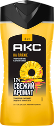 Гель для душа AKC 3в1 На пляже, 250мл, детальное фото