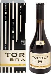 Бренди TORRES 5 Solera Reserva 38%, п/у, 0.7л, детальное фото