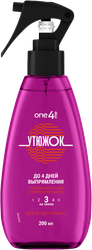 Спрей выпрямляющий для укладки ONE4ME Утюжок термозащитный, для укладки, 200мл, картинка