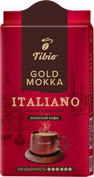 Кофе молотый TIBIO Голд Мокка Итальяно натуральный жареный, 250г, картинка