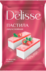 Пастила DELISSE двухслойная со вкусом клюквы, 220г, фото