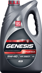 Масло моторное ЛУКОЙЛ Genesis Armortech CN 5W-40, Арт. 3473441, 4л, картинка