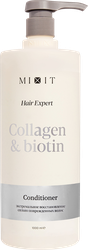 Кондиционер для волос MIXIT Hair Expert Collagen Biotin, 1000мл, картинка