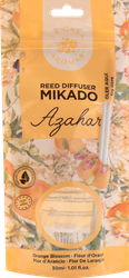 Арома-диффузор LACASADELOSAROMAS Mikado Цветок апельсинового дерева, с палочками, 30мл, детальное фото