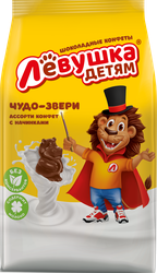 Конфеты СЛАВЯНКА Левушка детям Чудо-звери, 189г, детальное фото