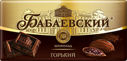 Шоколад горький БАБАЕВСКИЙ Классический, 75г, вид