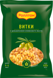 Макароны РОЛЛТОН Витки, с оливковым маслом, 400г, детальное фото