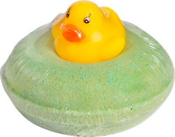 Бурлящий шарик L'COSMETICS Green donut duck, 160г, фото