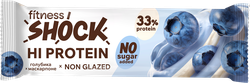 Батончик протеиновый FITNESSHOCK со вкусом маскарпоне и голубикой, неглазированный, 60г, картинка