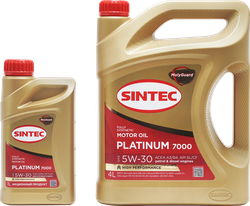 Изображение товара Масло моторное SINTEC Platinum 7000 Акция 4+1 5W-30 A3/B4 SL/CF, 4л