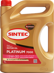 Масло моторное SINTEC Platinum 7000 Акция 4+1 5W-30&nbsp;A5/B5&nbsp;SL/CF, 4л, фотография