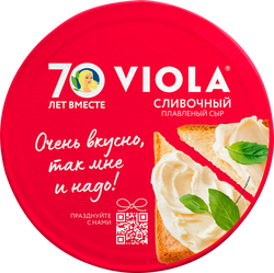 Сыр плавленый VIOLA Сливочный 35%, без змж, 130г, детальное фото