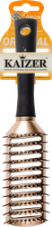 Расческа KAIZER вентиляционная, ручка Soft touch, золото, Арт. 802917, картинка