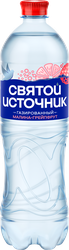 Вода СВЯТОЙ ИСТОЧНИК с ароматом малины и грейпфрута, газированная, 1л, крупный план