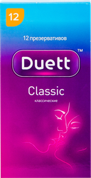 Изображение товара Презервативы DUETT Classic N12 из натурального латекса со смазкой, 12шт