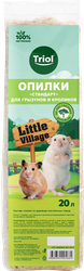 Опилки для грызунов и кроликов TRIOL Little Village Стандарт, 20л, изображение