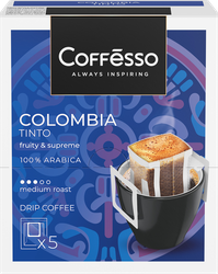 Кофе молотый COFFESSO Colombia Tinto, 50г, вид