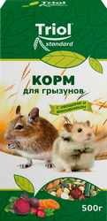 Корм для грызунов TRIOL Standard с овощами и шиповником, 500г, фотография