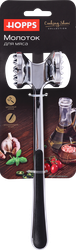 Молоток для мяса HOPPS Cooking Show 22см, цинк, Арт. MHZ-1, крупный план