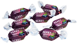 Конфеты желейные BERRYART со вкусом йогурта и черники, глазированные, весовые, фото
