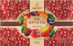 Конфеты КРЕМЛИНА из сухофруктов в шоколаде, в ассортименте, 500г, фотография