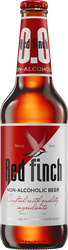 Пиво светлое безалкогольное RED FINCH пастеризованное 0,5%, 0.45л, картинка