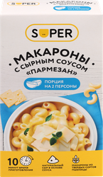 Макароны SUPER с сырным соусом Пармезан, 143г, картинка