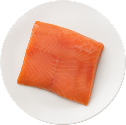 Форель Радужная слабосоленая ЛЕНТА FRESH филе-кусок на коже, весовая, детальное фото