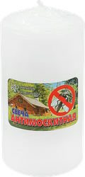 Свеча антимоскитная KUKINA RAFFINATA ароматическая, белая, 169г, фото