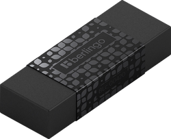 Ластик BERLINGO DoubleBlack, прямоугольный, 5х1,8х1см, картинка