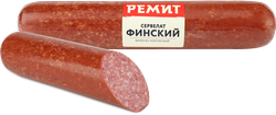 Колбаса варено-копченая РЕМИТ Сервелат Финский, весовой, изображение