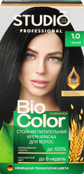 Краска для волос STUDIO Biocolor 1.0 Черный, 115мл, фото