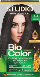 Краска для волос STUDIO Biocolor 3.4 Горячий шоколад, 115мл, детальное фото