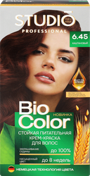 Краска для волос STUDIO Biocolor 6.45 Каштановый, 115мл, фото