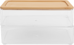 Контейнер для хранения HOMECLUB с крышкой, двухъярусный, Арт. RHT102806, крупный план